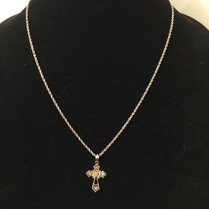 14 K Gold Cross Necklace